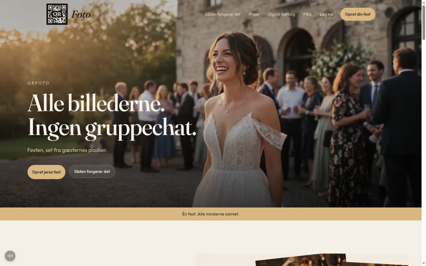 QRfoto — Alle billederne. Ingen gruppechat.